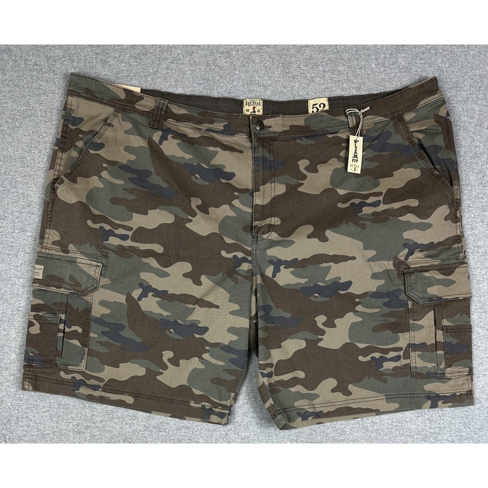 RedHead Cargo Shorts 52 Camouflage Army Stretch Flex Fit Utility Pockets NEW
